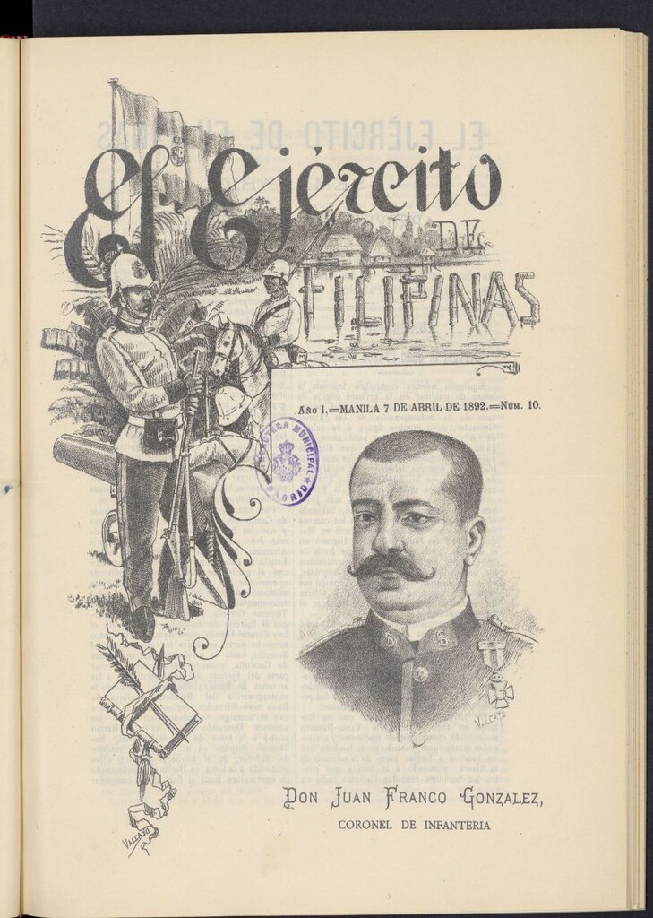 Miniatura de El Ejército de Filipinas : semanario profesional e ilustrado del 7 de abril de 1892, nº 10