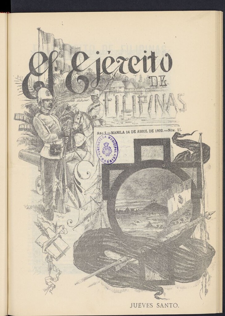 Miniatura de El Ejército de Filipinas : semanario profesional e ilustrado del 14 de abril de 1892, nº 11