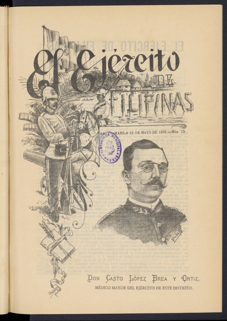 Miniatura de El Ejército de Filipinas : semanario profesional e ilustrado del 12 de mayo de 1892, nº 15