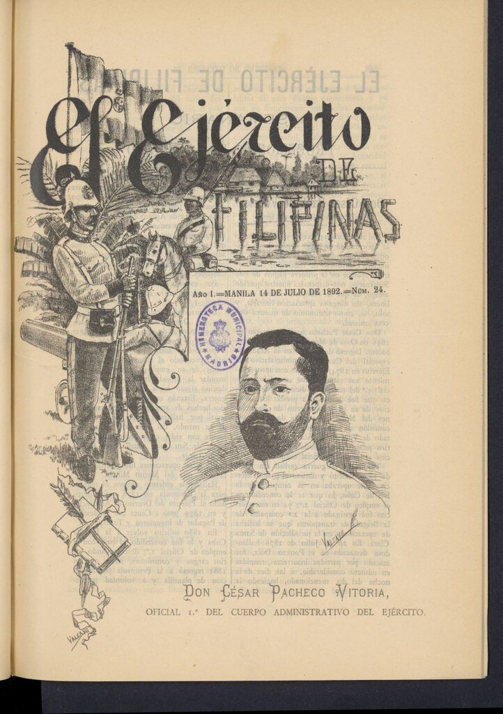 Miniatura de El Ejército de Filipinas : semanario profesional e ilustrado del 14 de julio de 1892, nº 24