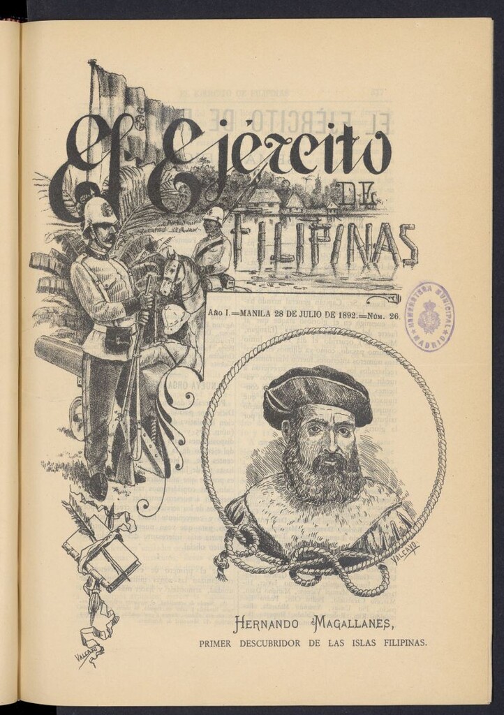 Miniatura de El Ejército de Filipinas : semanario profesional e ilustrado del 28 de julio de 1892, nº 26