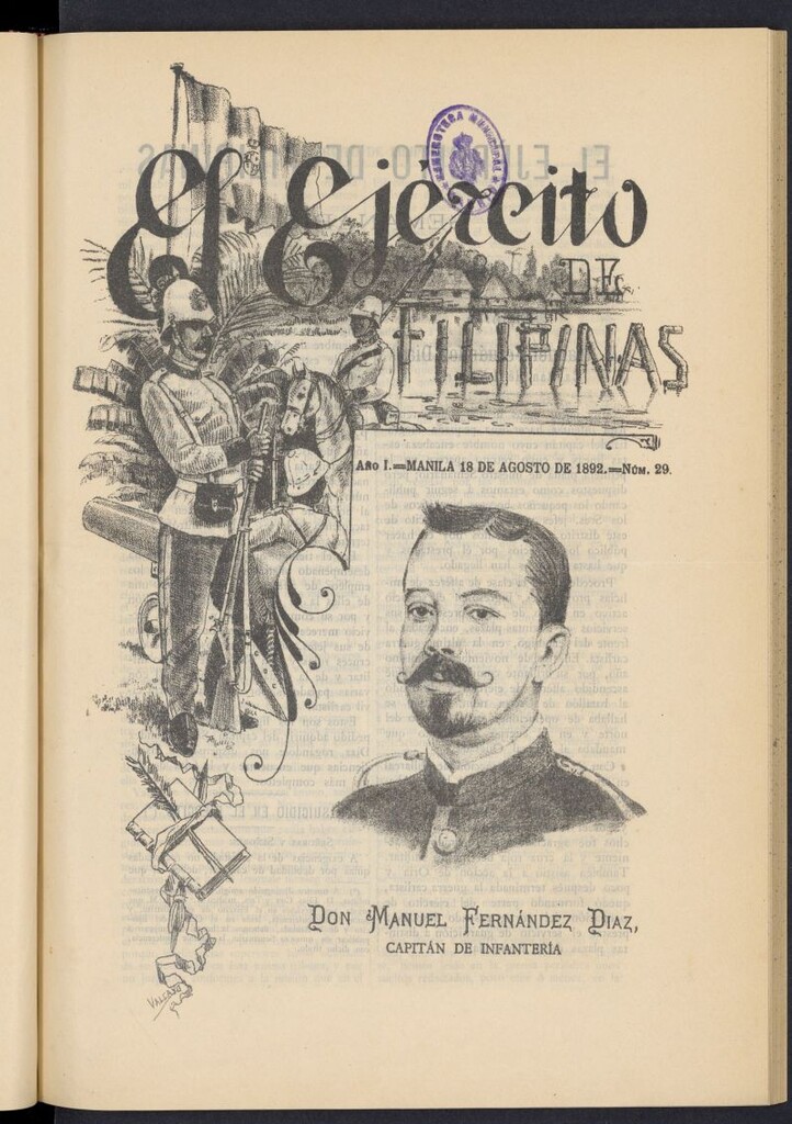 Miniatura de El Ejército de Filipinas : semanario profesional e ilustrado del 18 de agosto de 1892, nº 29