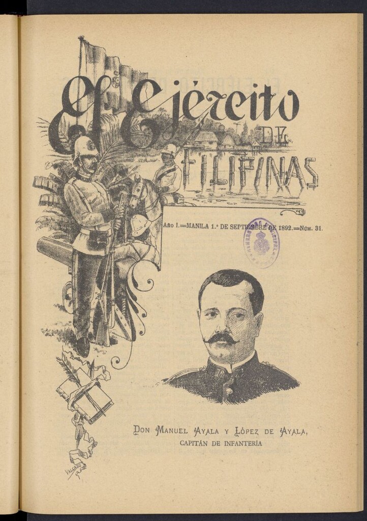 Miniatura de El Ejército de Filipinas : semanario profesional e ilustrado del 1 de septiembre de 1892, nº 31