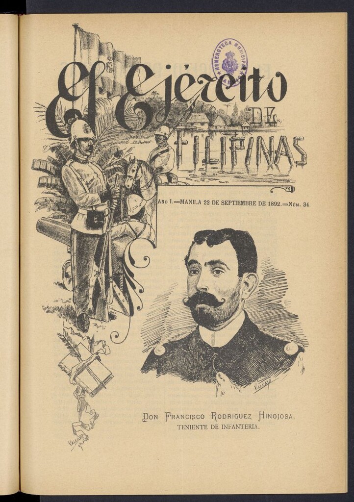 Miniatura de El Ejército de Filipinas : semanario profesional e ilustrado del 22 de septiembre de 1892, nº 34