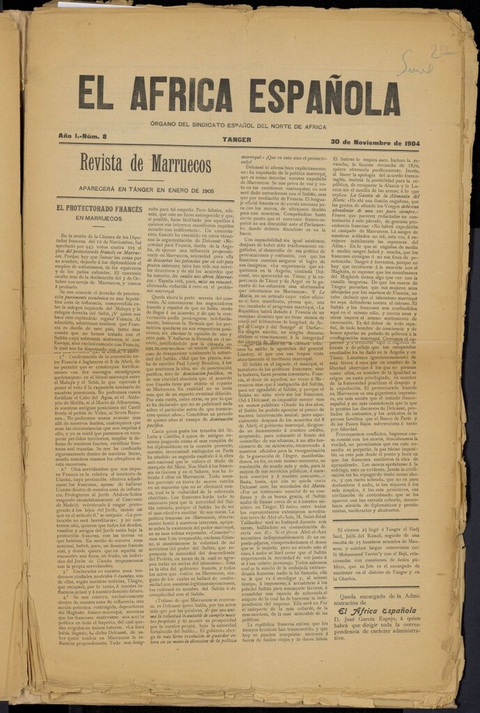 Miniatura de El Africa Española del 30 de noviembre de 1904, nº 8