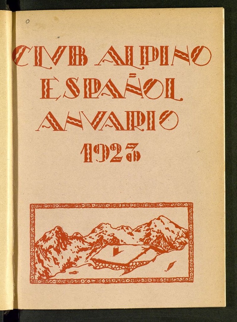 Miniatura de Club Alpino Español. Anuario de 1923