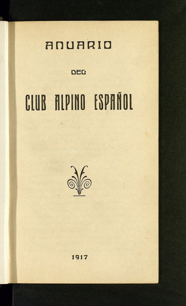 Miniatura de Club Alpino Español. Anuario de 1917