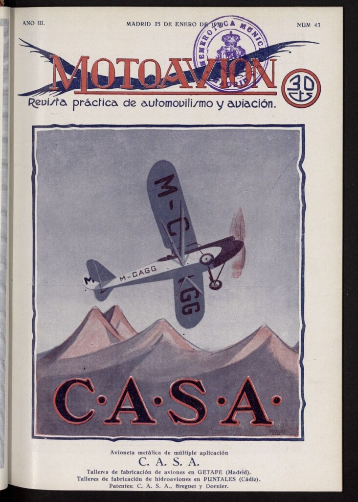 Miniatura de Motoavión: revista práctica de automovilismo y aviación del 25 de enero de 1930, nº 43