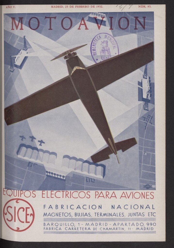 Miniatura de Motoavión: revista práctica de automovilismo y aviación del 25 de febrero de 1932, nº 93
