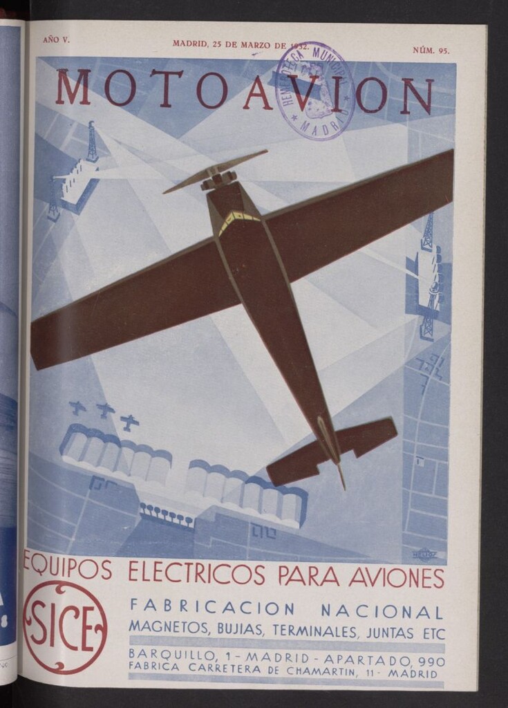 Miniatura de Motoavión: revista práctica de automovilismo y aviación del 25 de marzo de 1932, nº 95