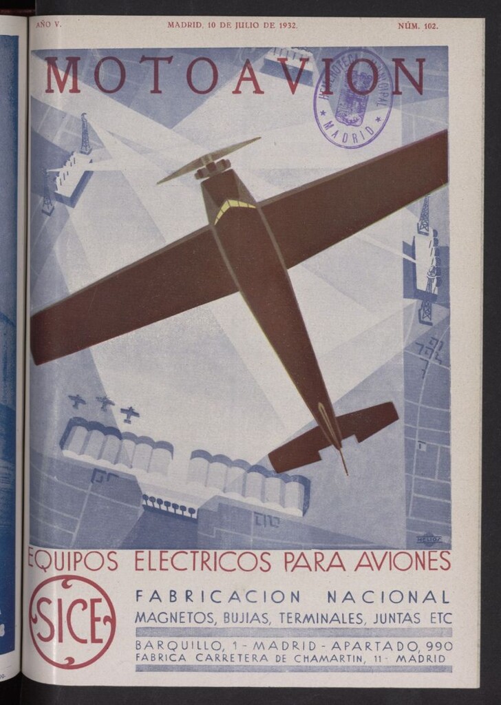 Miniatura de Motoavión: revista práctica de automovilismo y aviación del 10 de julio de 1932, nº 102