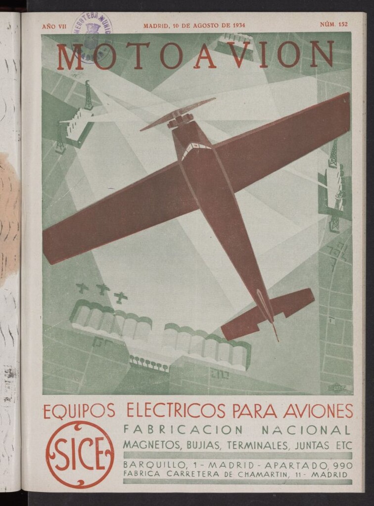 Miniatura de Motoavión: revista práctica de automovilismo y aviación del 10 de agosto de 1934, nº 152