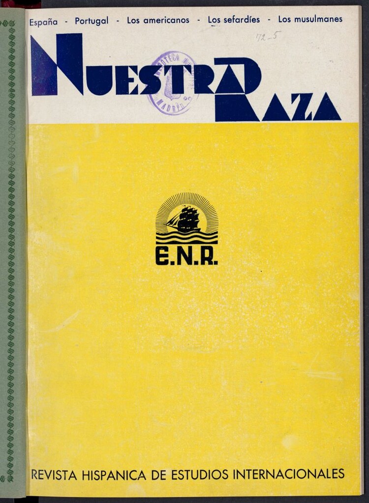 Miniatura de Nuestra Raza : revista de España , de Portugal, del mundo americano, del mundo sefardí, del mundo musulmán de septiembre de 1934, nº 122