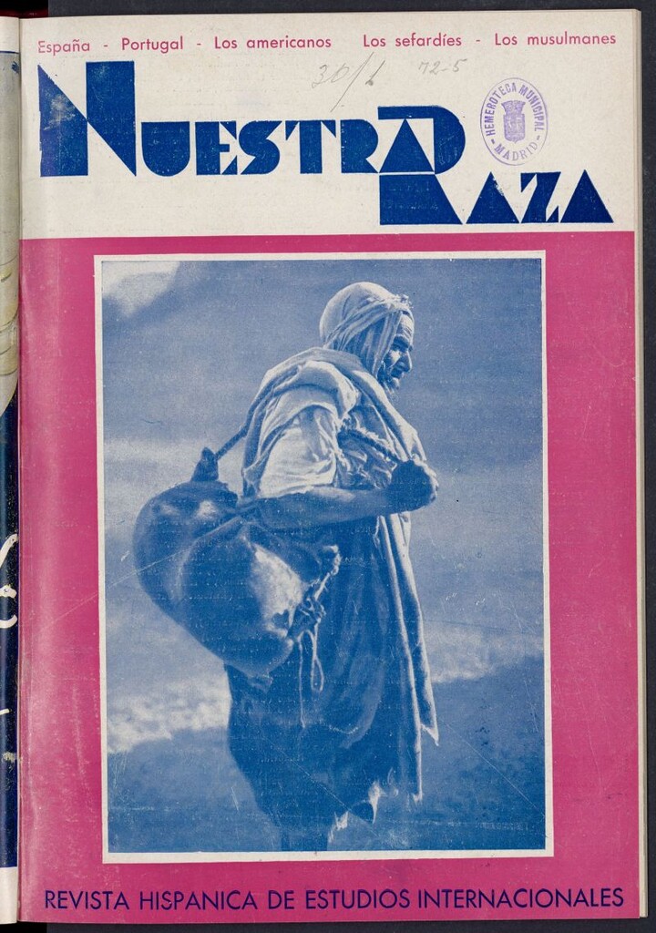 Miniatura de Nuestra Raza : revista de España , de Portugal, del mundo americano, del mundo sefardí, del mundo musulmán de octubre de 1934, nº 123