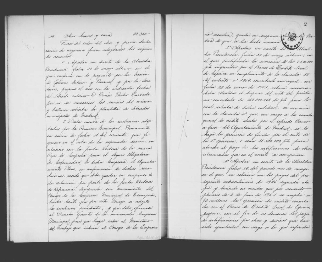 Miniatura de Actas de acuerdos del Ayuntamiento. Tomo 830 del año 1952 (26 junio a 5 diciembre)