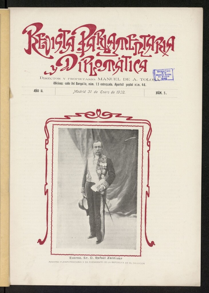 Miniatura de Revista Parlamentaria y Diplomática del 31 de enero de 1902, nº 5