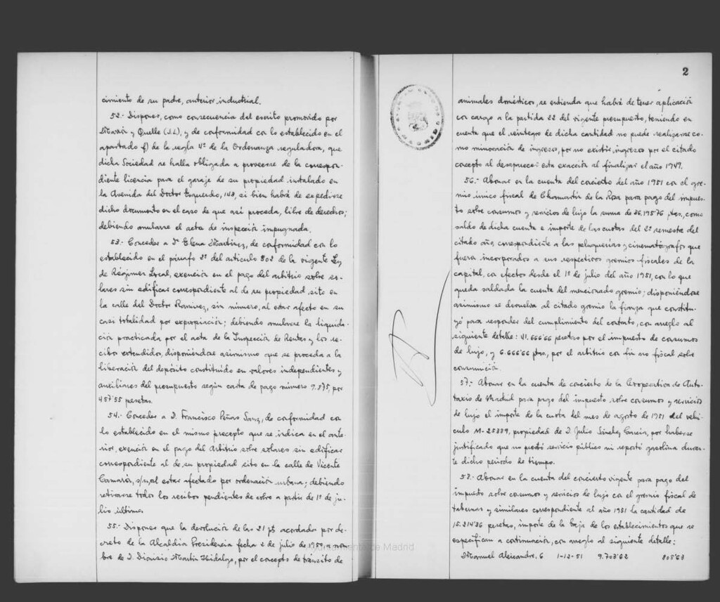 Miniatura de Actas de acuerdos del Ayuntamiento. Tomo 836 del año 1952 (26 septiembre a 12 noviembre)