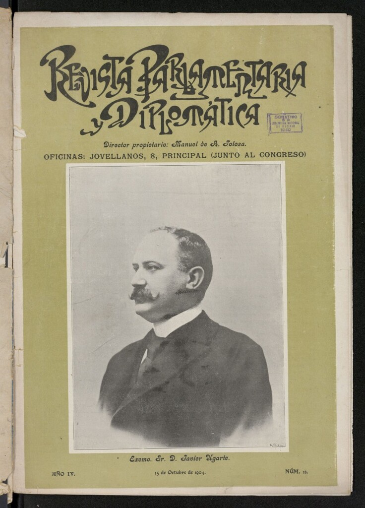 Miniatura de Revista Parlamentaria y Diplomática del 15 de octubre de 1904, nº 13