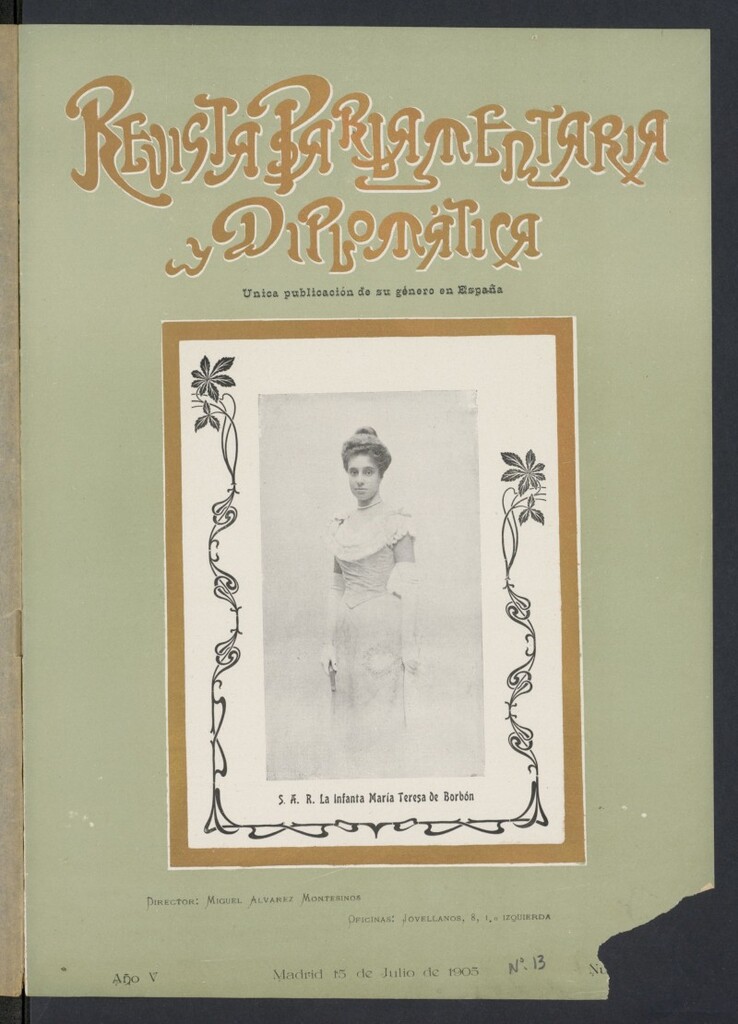 Miniatura de Revista Parlamentaria y Diplomática del 15 de julio de 1905, nº 13