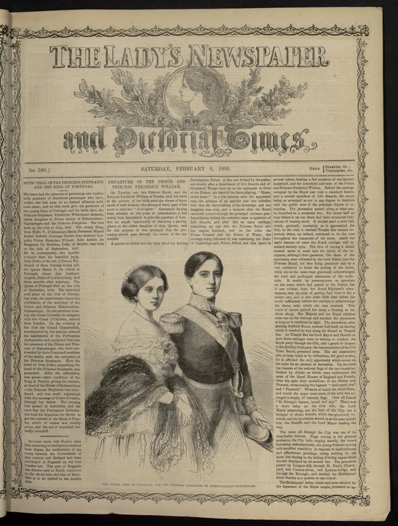 Miniatura de The Lady´s Newspaper and Pictorial Times del 6 de febrero de 1858, nº 580