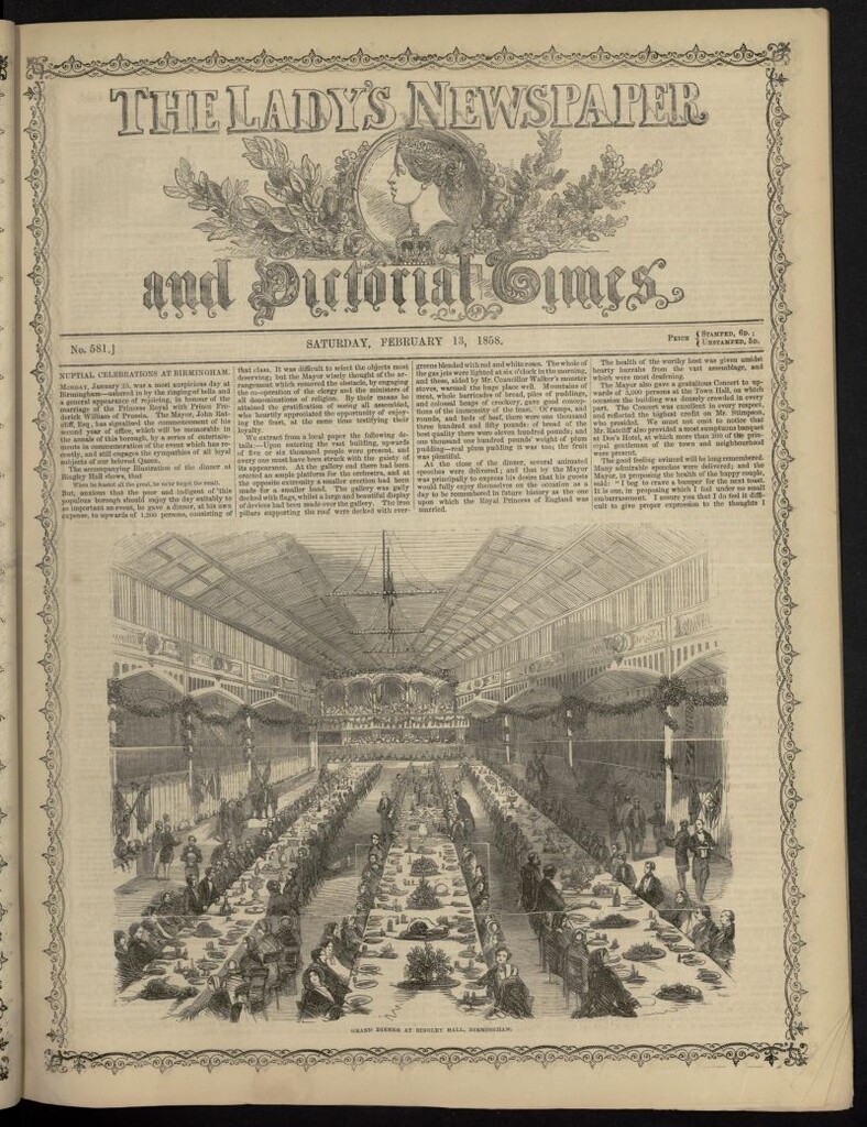 Miniatura de The Lady´s Newspaper and Pictorial Times del 13 de febrero de 1858, nº 581