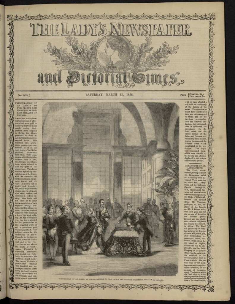Miniatura de The Lady´s Newspaper and Pictorial Times del 13 de marzo de 1858, nº 585
