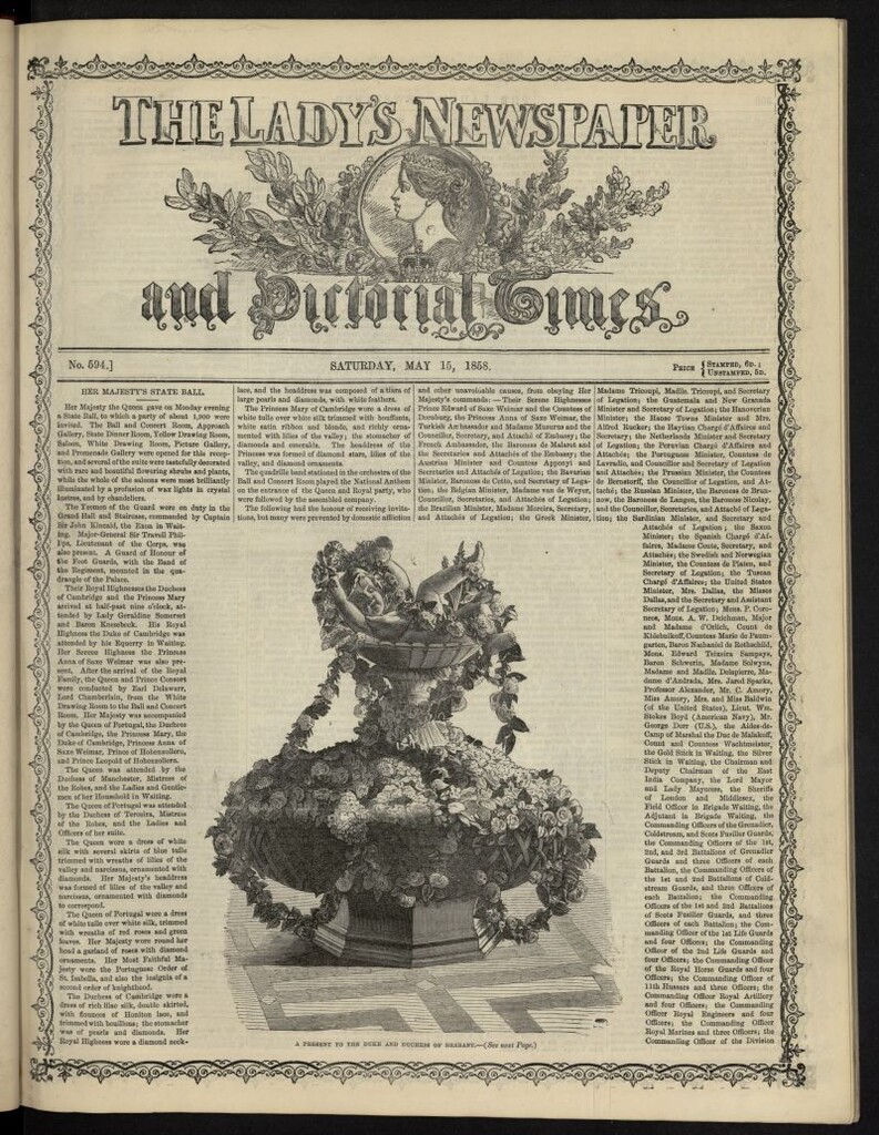 Miniatura de The Lady´s Newspaper and Pictorial Times del 15 de mayo de 1858, nº 594