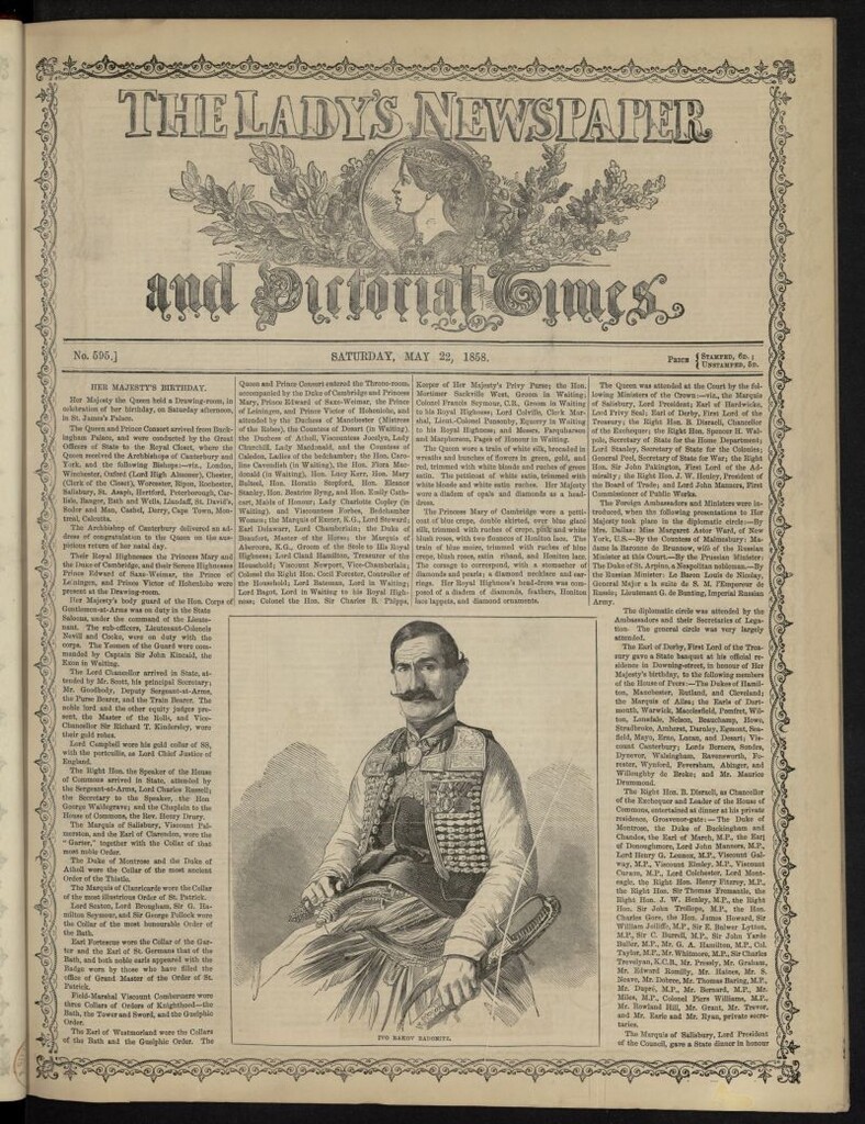 Miniatura de The Lady´s Newspaper and Pictorial Times del 22 de mayo de 1858, nº 595