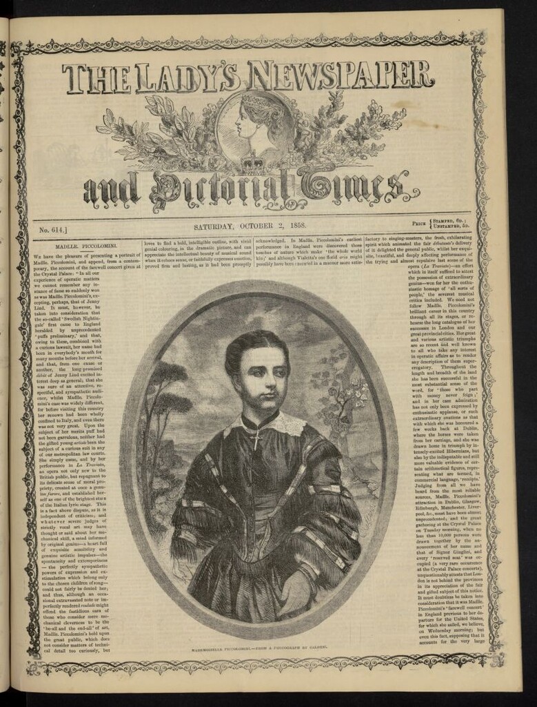 Miniatura de The Lady´s Newspaper and Pictorial Times del 2 de octubre de 1858, nº 614