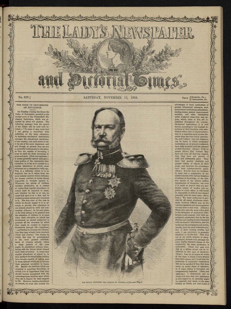 Miniatura de The Lady´s Newspaper and Pictorial Times del 13 de noviembre de 1858, nº 620