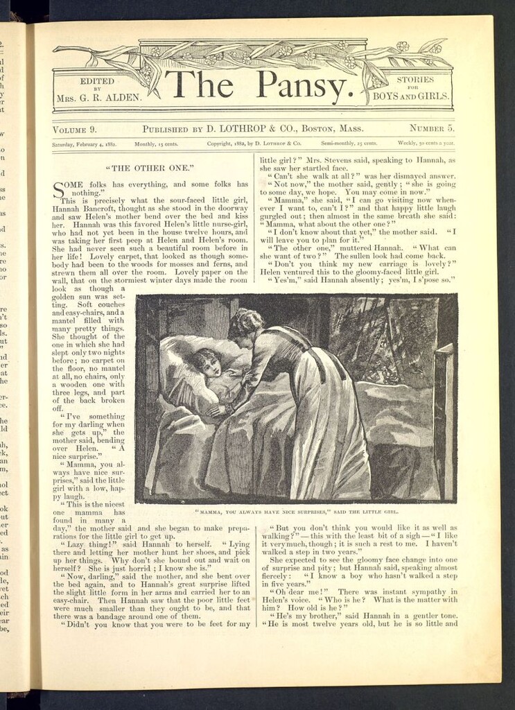 Miniatura de The Pansy del 4 de febrero de 1882, nº 5