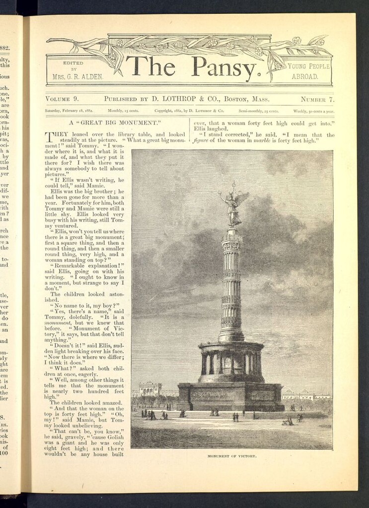 Miniatura de The Pansy del 18 de febrero de 1882, nº 7