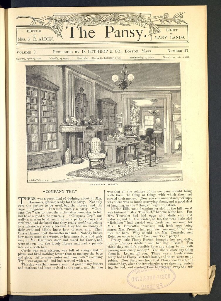 Miniatura de The Pansy del 29 de abril de 1882, nº 17