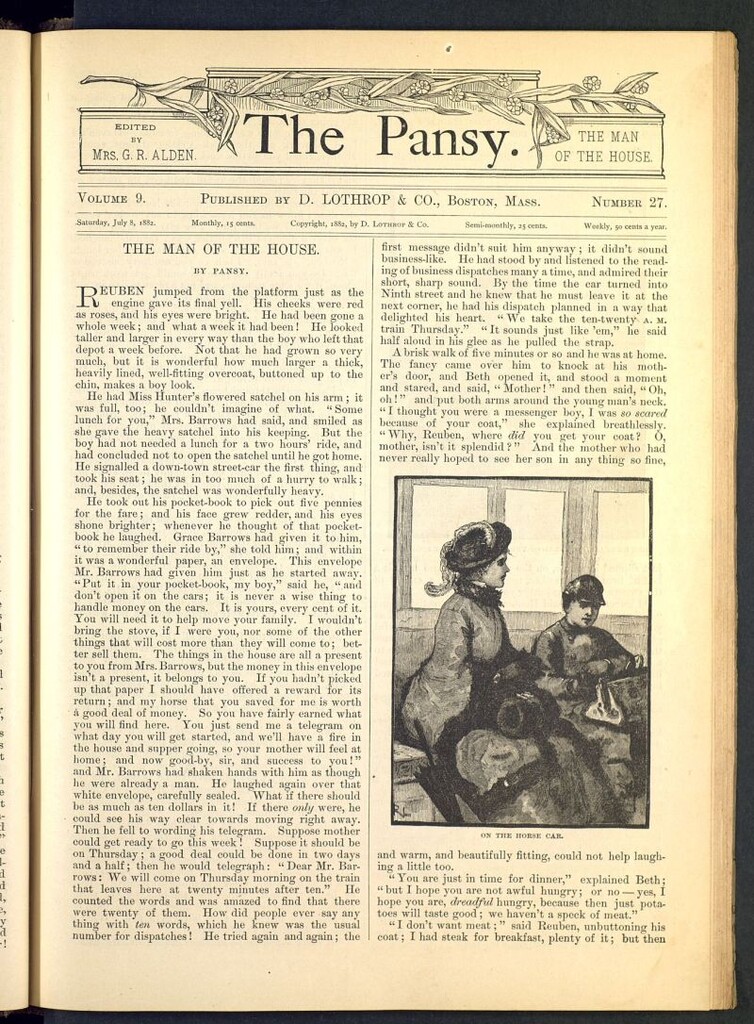 Miniatura de The Pansy del 8 de julio de 1882, nº 27