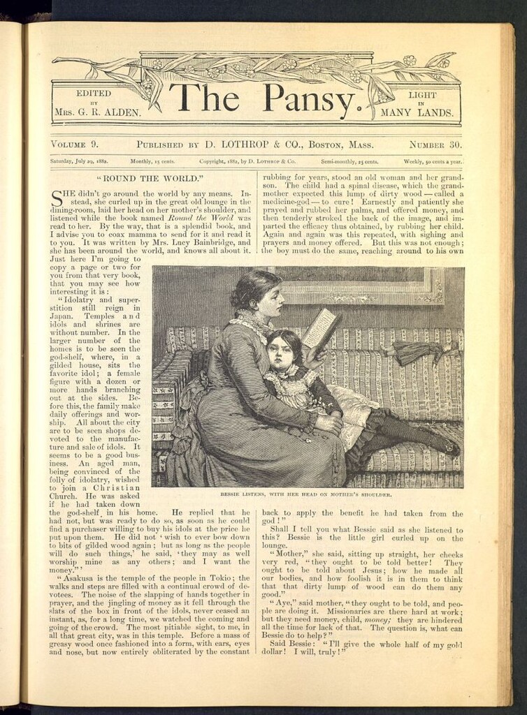 Miniatura de The Pansy del 29 de julio de 1882, nº 30