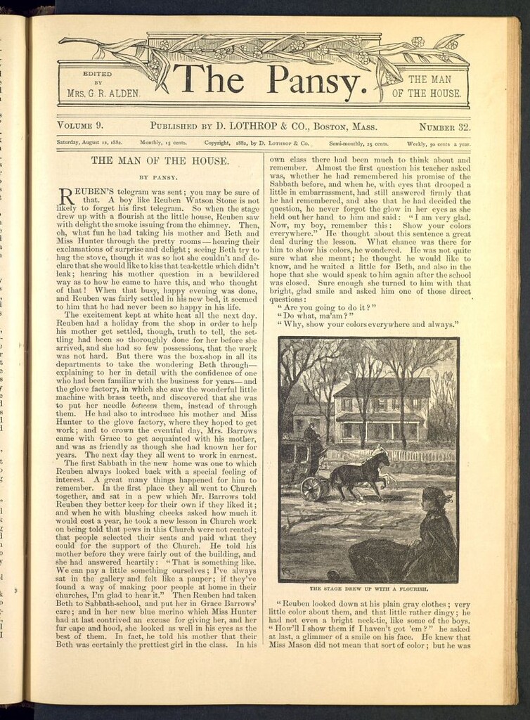 Miniatura de The Pansy del 12 de agosto de 1882, nº 32