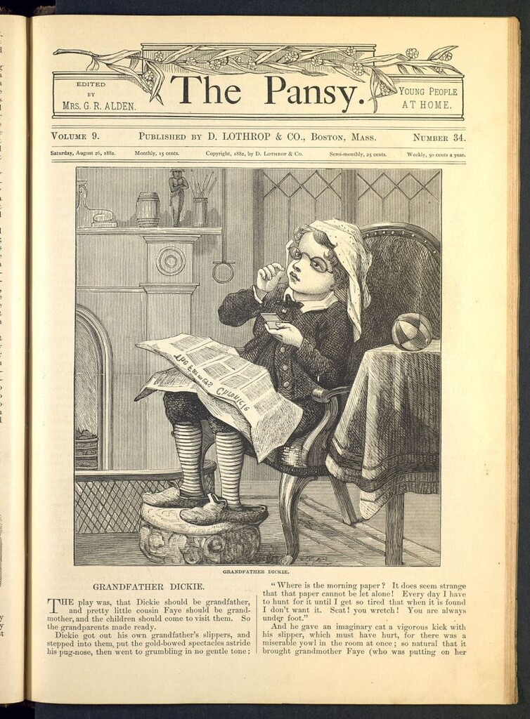 Miniatura de The Pansy del 26 de agosto de 1882, nº 34