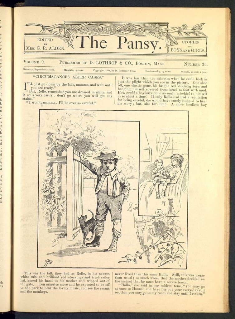Miniatura de The Pansy del 2 de septiembre de 1882, nº 35