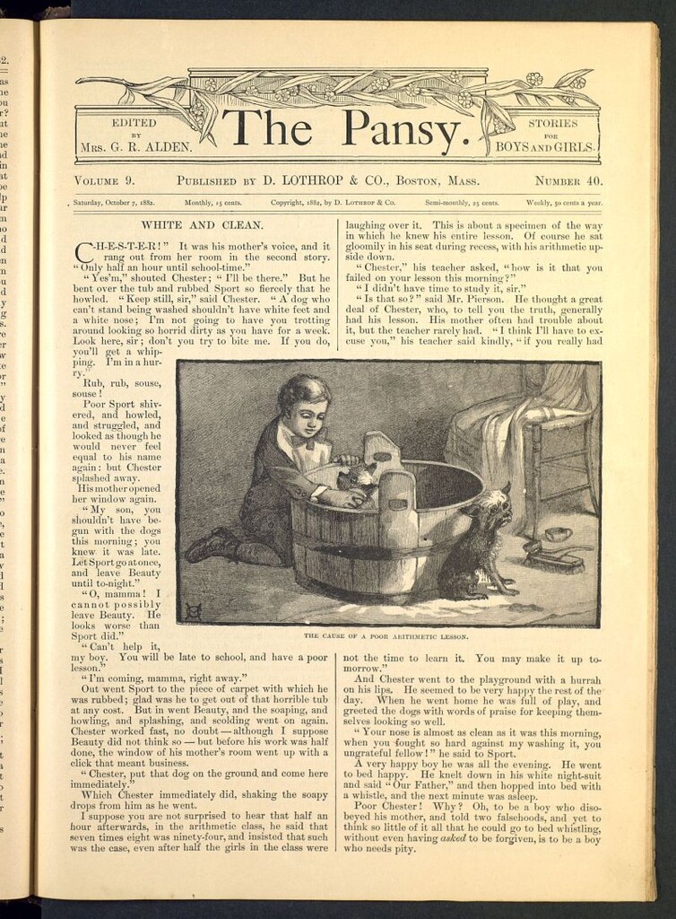 Miniatura de The Pansy del 7 de octubre de 1882, nº 40