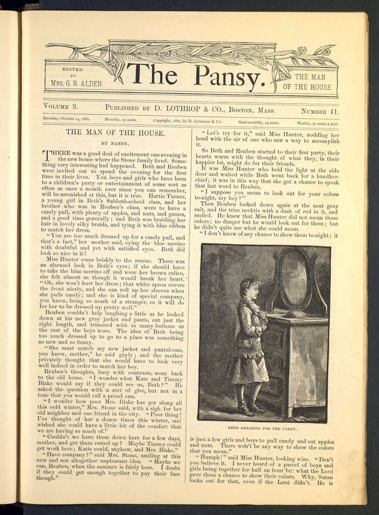 Miniatura de The Pansy del 14 de octubre de 1882, nº 41