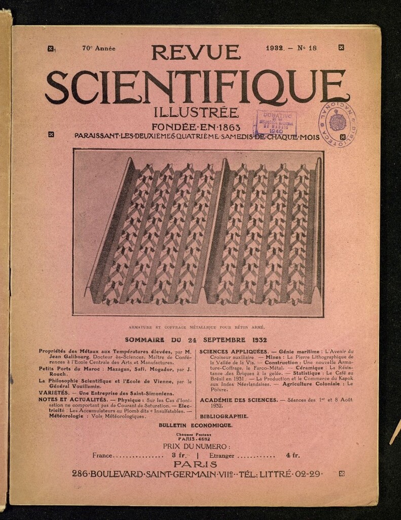 Miniatura de Revue Scientifique : revue rose del 24 de septiembre de 1932, nº 18