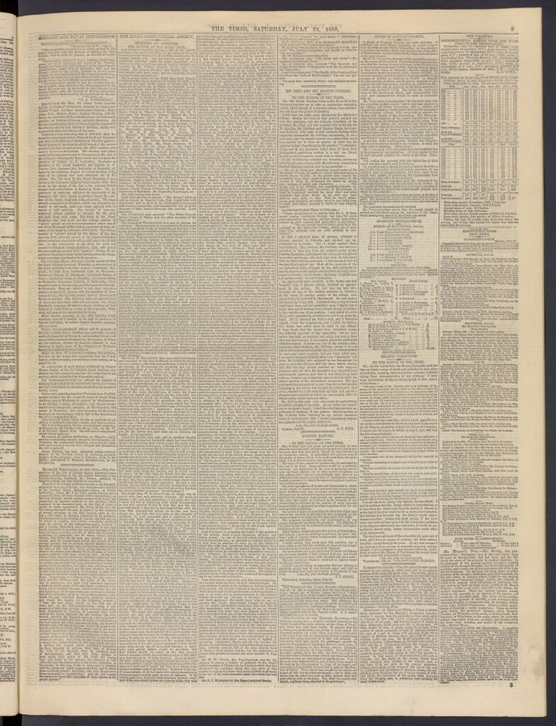 Miniatura de The Times del 24 de julio de 1858, nº 23,054
