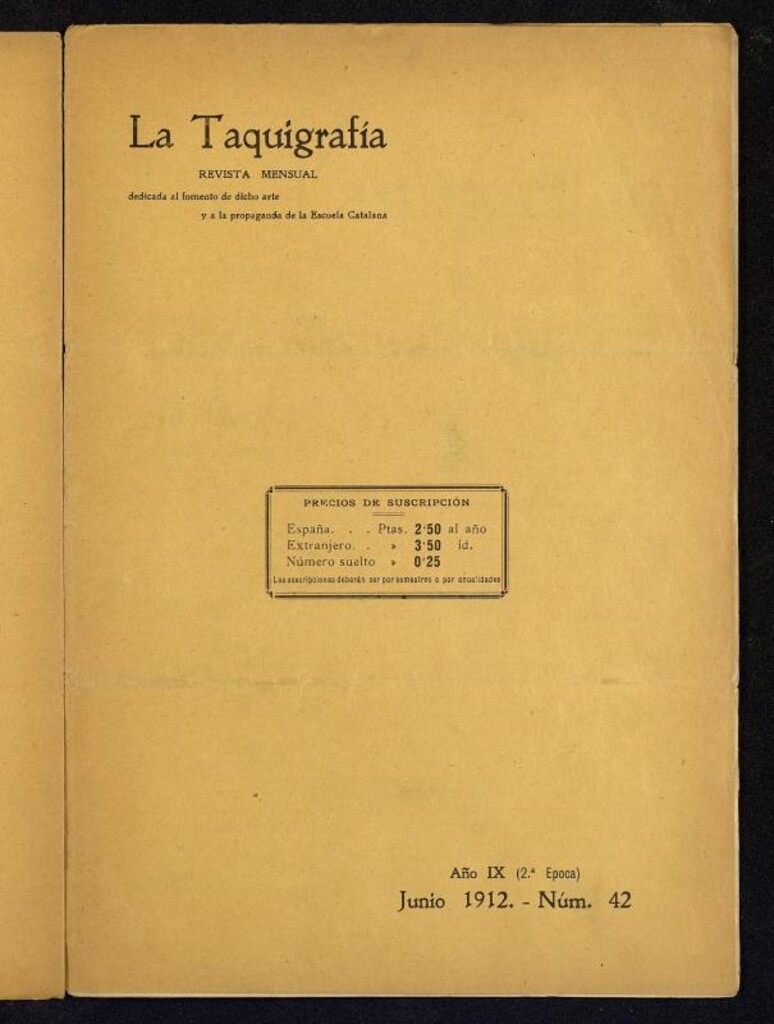 Miniatura de La Taquigrafía. Junio de 1912, nº 42