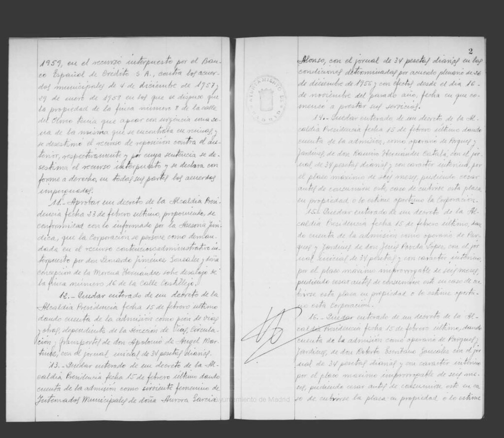 Miniatura de Actas de acuerdos del Ayuntamiento. Tomo 902 del año 1961 (1 marzo a 21 julio)