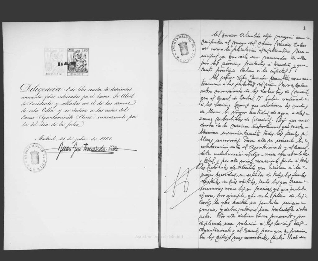 Miniatura de Actas de acuerdos del Ayuntamiento. Tomo 903 del año 1961 (21 julio a 29 noviembre)