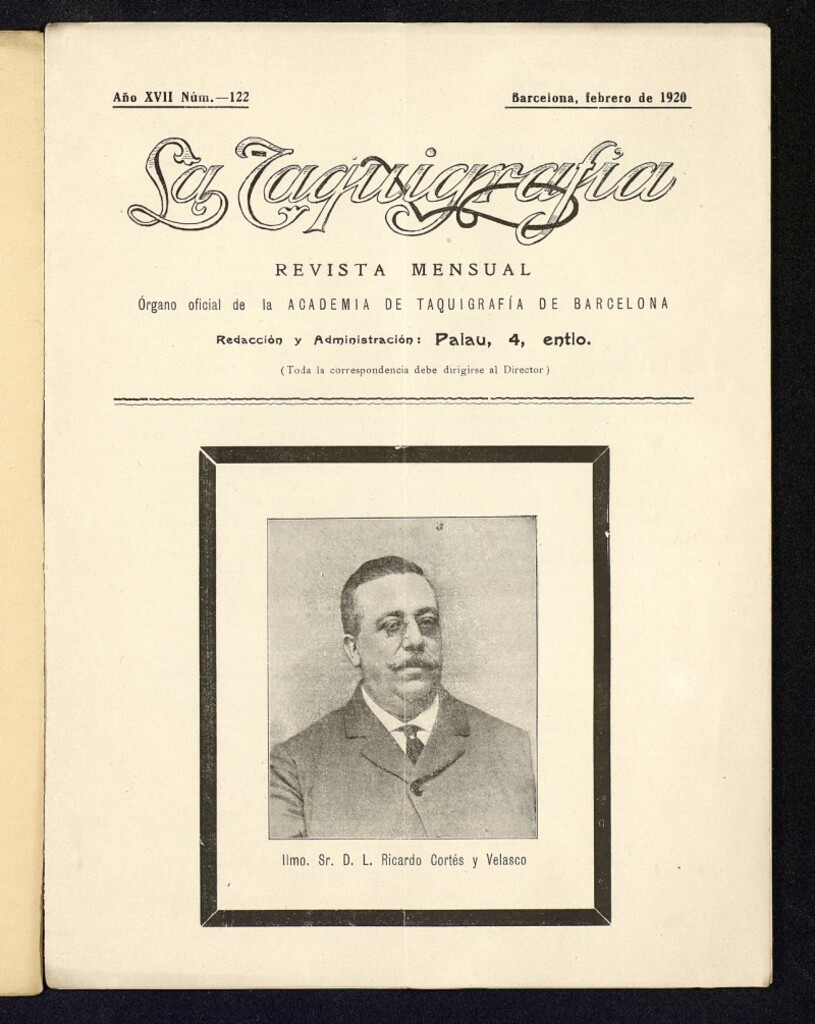 Miniatura de La Taquigrafía. Febrero de 1920, nº 122