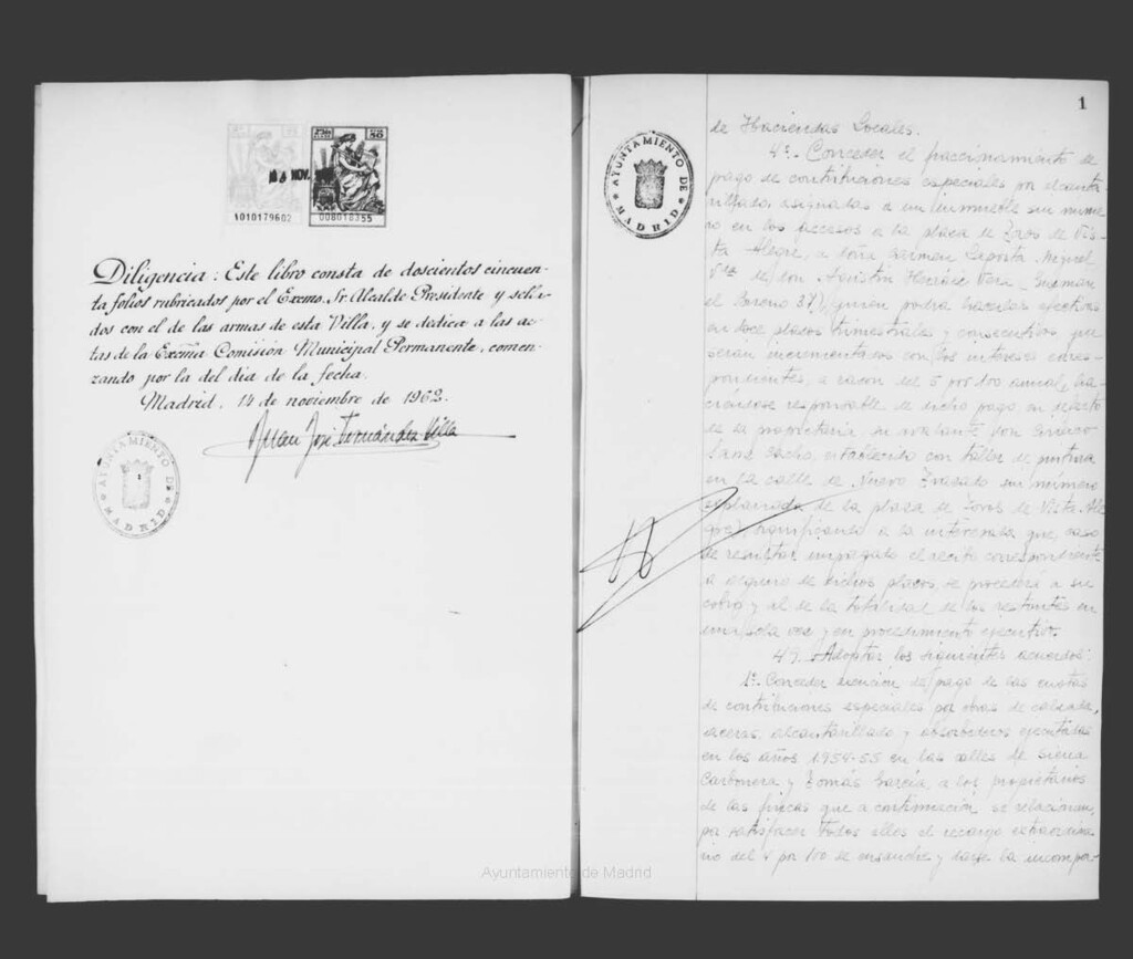 Miniatura de Actas de acuerdos del Ayuntamiento. Tomo 922 del año 1962 (14 noviembre a 26 diciembre)