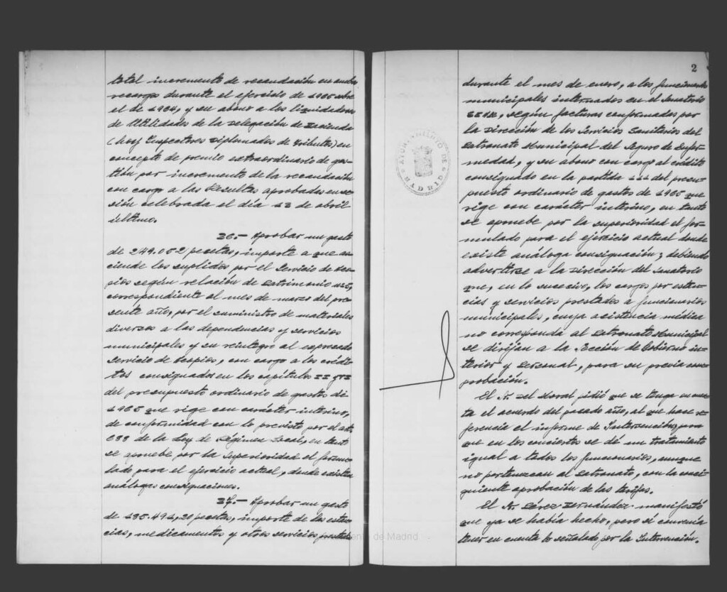 Miniatura de Actas de acuerdos del Ayuntamiento. Tomo 955 del año 1966 (11 mayo a 22 junio)