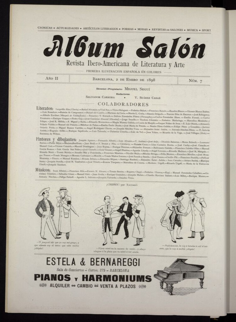 Miniatura de Album Salón del 2 de enero de 1898, nº 7