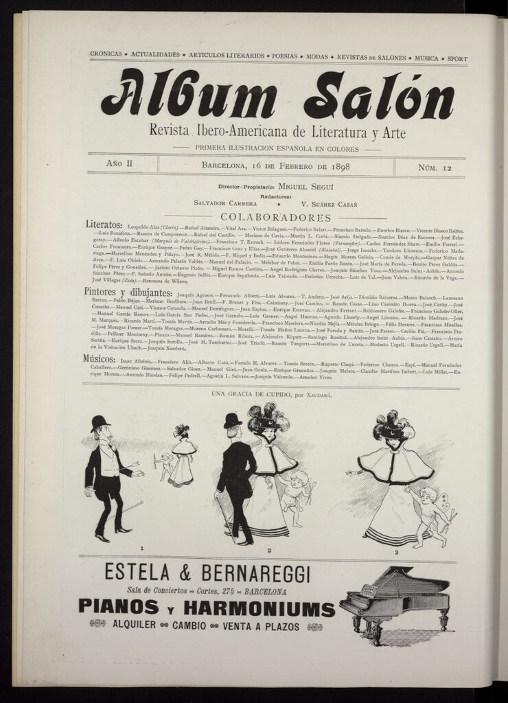 Miniatura de Album Salón del 16 de febrero de 1898, nº 12